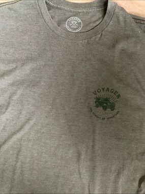 Voyager Olive Green Graphic Crew Neck Tee